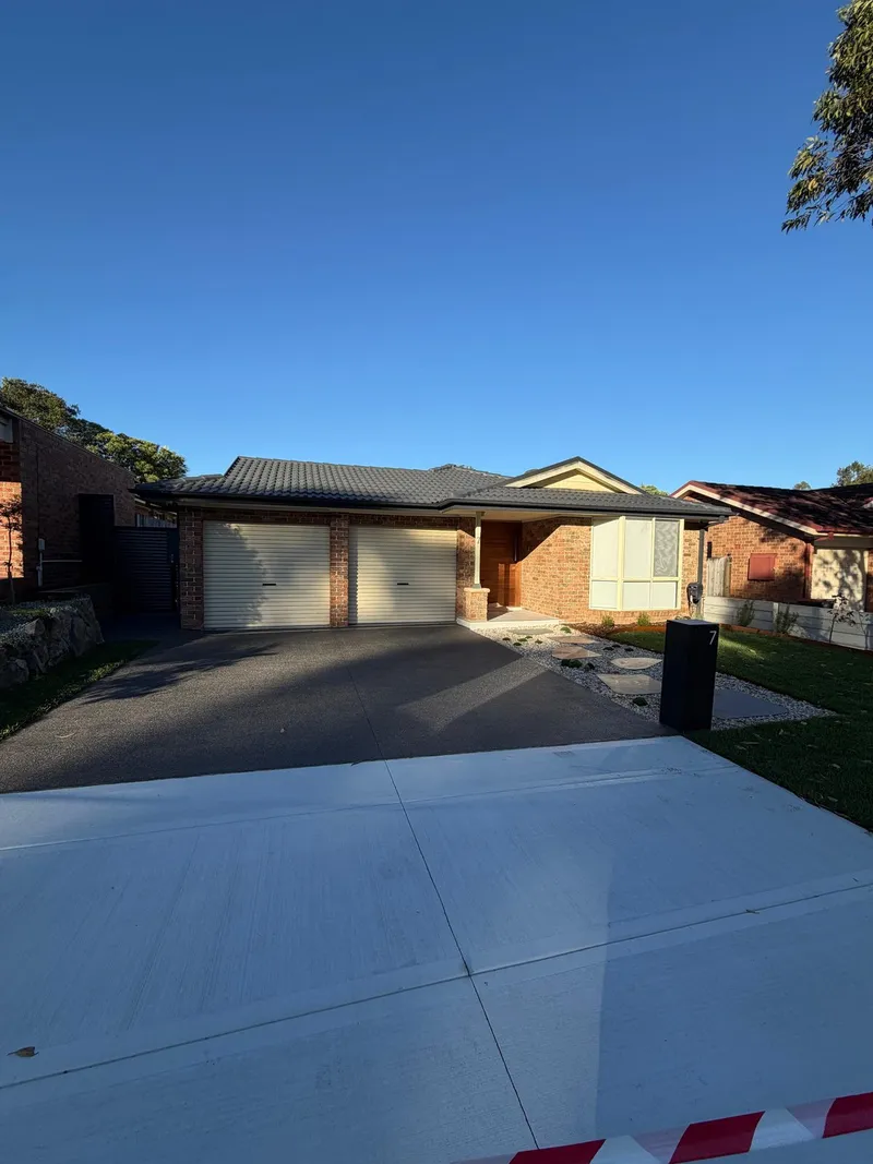 Another street view of the finished driveway and front yard at Holsworthy