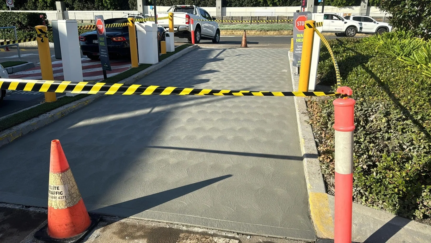 Commercial driveway completed by Harbourline Group in Greenway Wetherill Park NSW