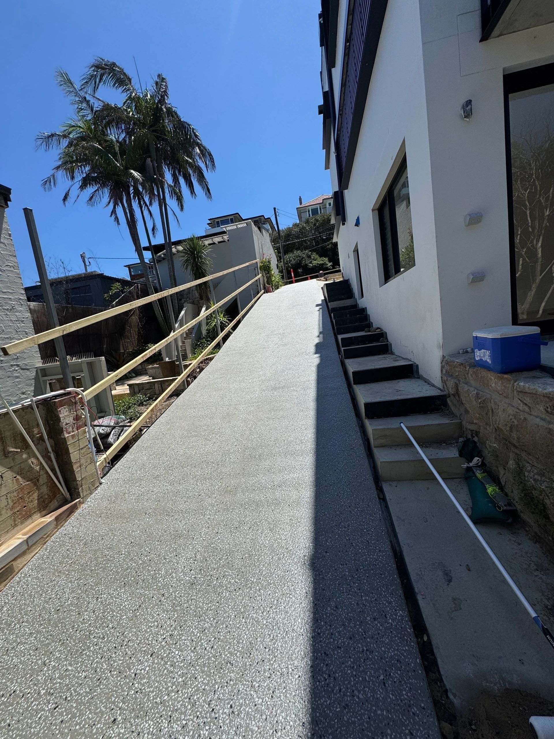 Geostone Exposed Aggregate Driveway in Fairlight, NSW